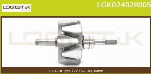 LGK LGK024028005 - Rotor, alternateur cwaw.fr