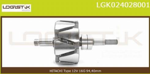 LGK LGK024028001 - Rotor, alternateur cwaw.fr