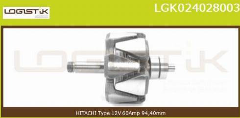 LGK LGK024028003 - Rotor, alternateur cwaw.fr