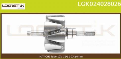 LGK LGK024028026 - Rotor, alternateur cwaw.fr