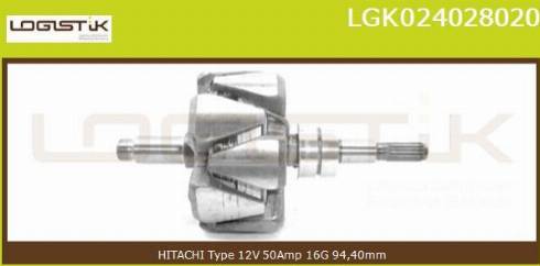 LGK LGK024028020 - Rotor, alternateur cwaw.fr