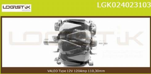 LGK LGK024023103 - Rotor, alternateur cwaw.fr