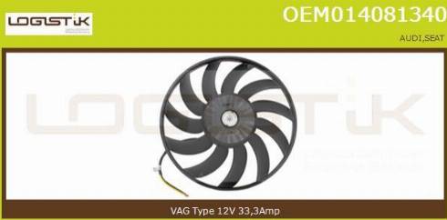 LGK OEM014081340 - Ventilateur, refroidissement du moteur cwaw.fr