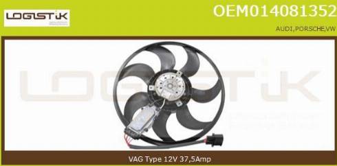 LGK OEM014081352 - Ventilateur, refroidissement du moteur cwaw.fr