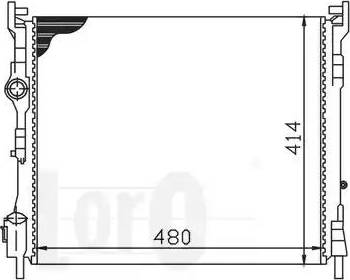 Loro 042-017-0042 - Radiateur, refroidissement du moteur cwaw.fr