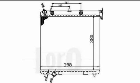 Loro 009-017-0046 - Radiateur, refroidissement du moteur cwaw.fr