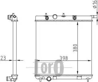 Loro 009-017-0057 - Radiateur, refroidissement du moteur cwaw.fr