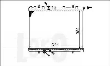 Loro 009-017-0012 - Radiateur, refroidissement du moteur cwaw.fr