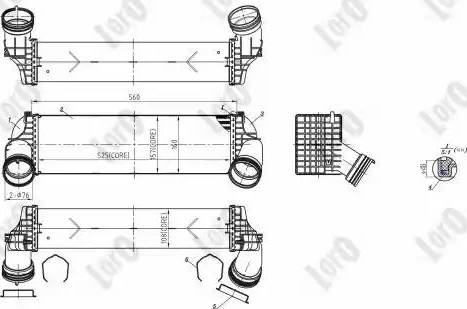 Loro 004-018-0009 - Intercooler, échangeur cwaw.fr