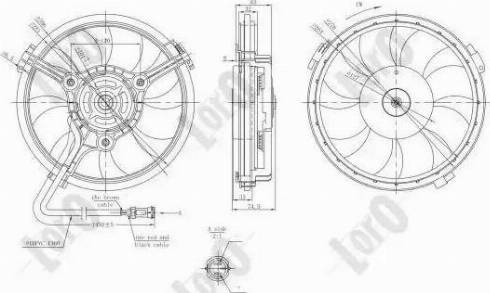 Loro 003-014-0011 - Ventilateur, refroidissement du moteur cwaw.fr