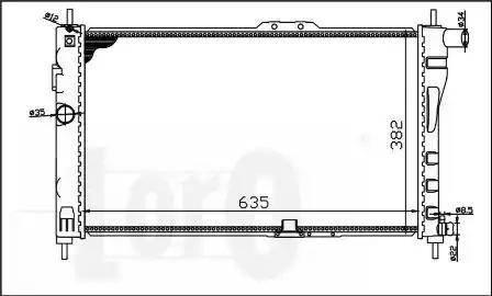 Loro 011-017-0004 - Radiateur, refroidissement du moteur cwaw.fr