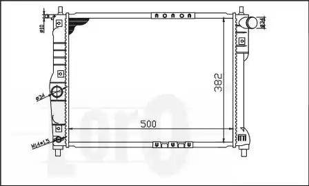 Loro 011-017-0005 - Radiateur, refroidissement du moteur cwaw.fr