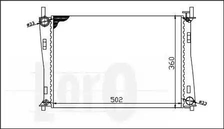 Loro 017-017-0018 - Radiateur, refroidissement du moteur cwaw.fr