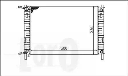 Loro 017-017-0017 - Radiateur, refroidissement du moteur cwaw.fr