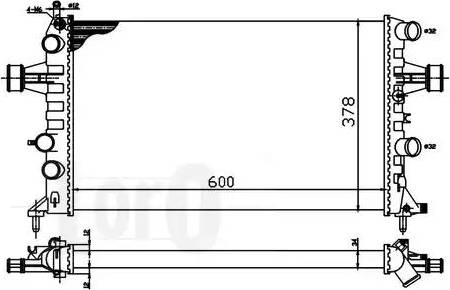 Loro 037-017-0041 - Radiateur, refroidissement du moteur cwaw.fr