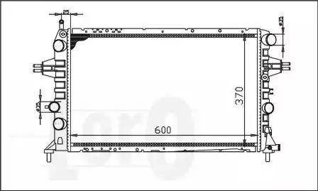 Loro 037-017-0021-X - Radiateur, refroidissement du moteur cwaw.fr