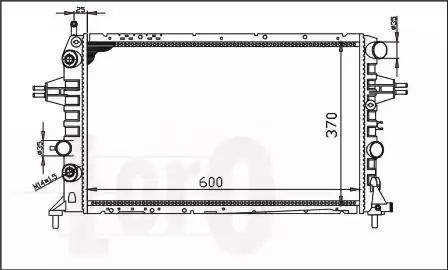 Loro 037-017-0073 - Radiateur, refroidissement du moteur cwaw.fr