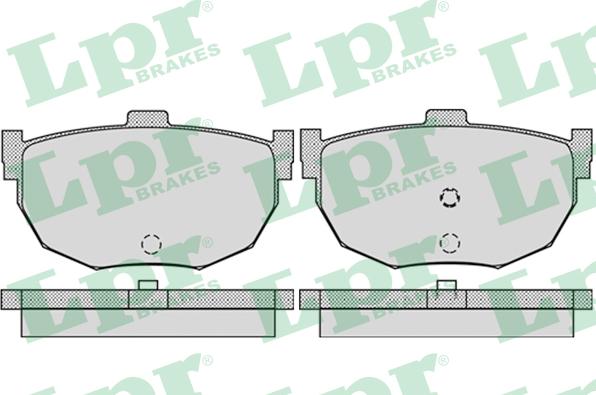 LPR 05P960 - Kit de plaquettes de frein, frein à disque cwaw.fr