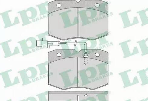 LPR 05P963 - Kit de plaquettes de frein, frein à disque cwaw.fr