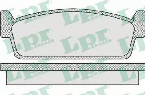 LPR 05P925 - Kit de plaquettes de frein, frein à disque cwaw.fr