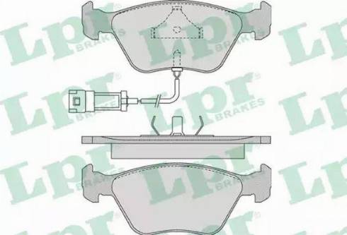 LPR 05P978 - Kit de plaquettes de frein, frein à disque cwaw.fr