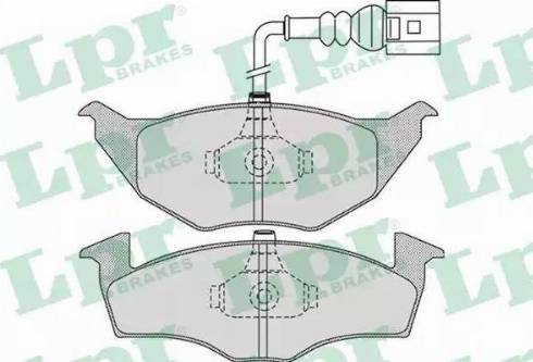 LPR 05P972 - Kit de plaquettes de frein, frein à disque cwaw.fr