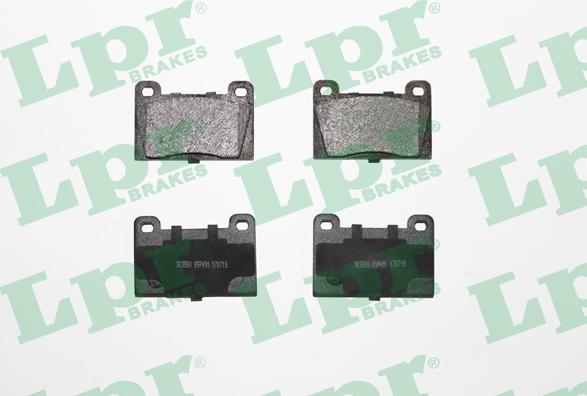 LPR 05P491 - Kit de plaquettes de frein, frein à disque cwaw.fr