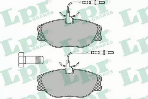 LPR 05P498 - Kit de plaquettes de frein, frein à disque cwaw.fr