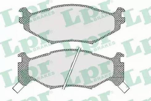 LPR 05P454 - Kit de plaquettes de frein, frein à disque cwaw.fr