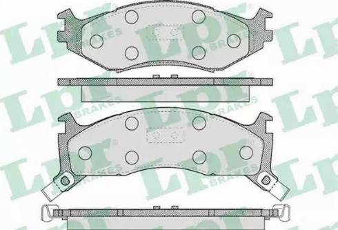 LPR 05P455 - Kit de plaquettes de frein, frein à disque cwaw.fr