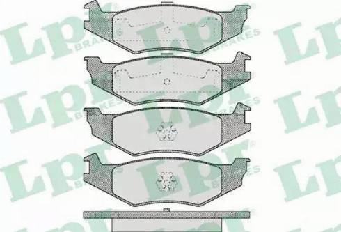 LPR 05P456 - Kit de plaquettes de frein, frein à disque cwaw.fr