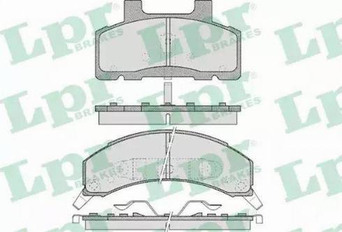 LPR 05P460 - Kit de plaquettes de frein, frein à disque cwaw.fr