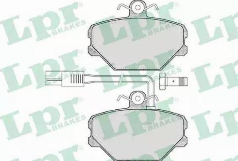 LPR 05P468 - Kit de plaquettes de frein, frein à disque cwaw.fr