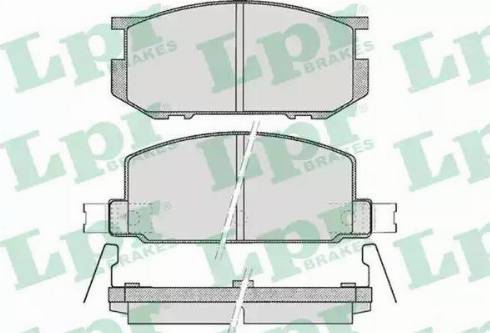 LPR 05P467 - Kit de plaquettes de frein, frein à disque cwaw.fr