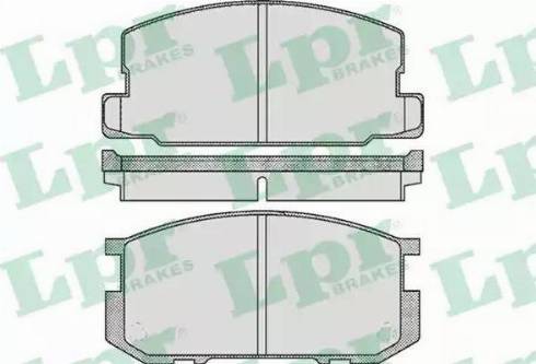 LPR 05P416 - Kit de plaquettes de frein, frein à disque cwaw.fr