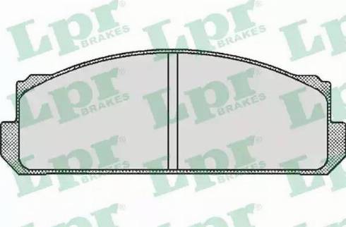 LPR 05P489 - Kit de plaquettes de frein, frein à disque cwaw.fr