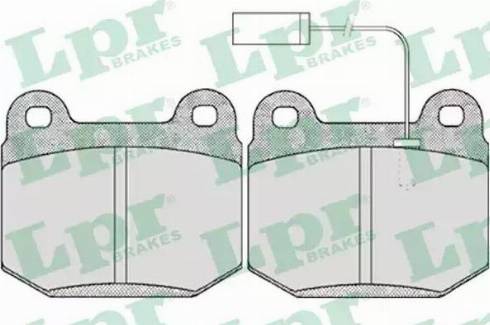 LPR 05P434 - Kit de plaquettes de frein, frein à disque cwaw.fr