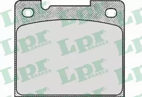 LPR 05P438 - Kit de plaquettes de frein, frein à disque cwaw.fr