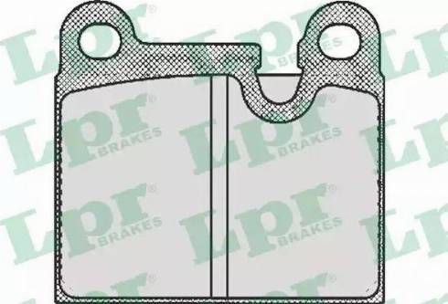 LPR 05P432 - Kit de plaquettes de frein, frein à disque cwaw.fr