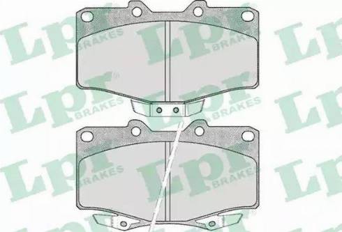 LPR 05P509 - Kit de plaquettes de frein, frein à disque cwaw.fr