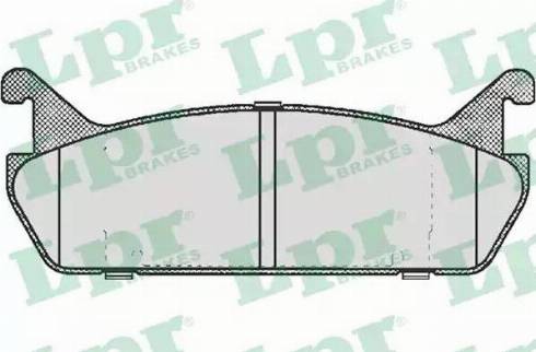 LPR 05P513 - Kit de plaquettes de frein, frein à disque cwaw.fr