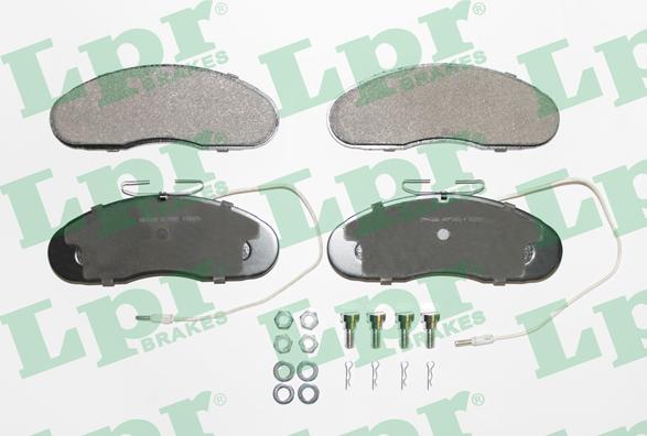 LPR 05P580 - Kit de plaquettes de frein, frein à disque cwaw.fr