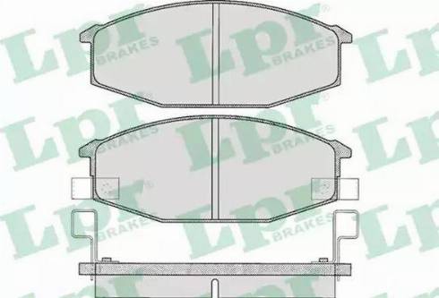 LPR 05P581 - Kit de plaquettes de frein, frein à disque cwaw.fr