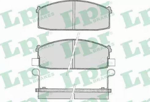 LPR 05P527 - Kit de plaquettes de frein, frein à disque cwaw.fr