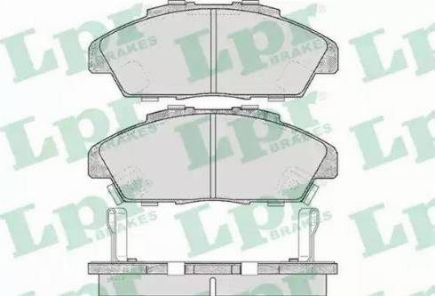 LPR 05P571 - Kit de plaquettes de frein, frein à disque cwaw.fr