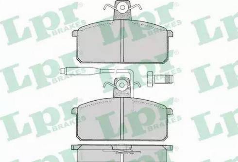 LPR 05P099 - Kit de plaquettes de frein, frein à disque cwaw.fr