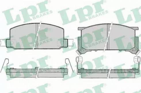 LPR 05P050 - Kit de plaquettes de frein, frein à disque cwaw.fr