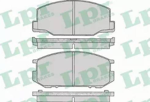 LPR 05P064 - Kit de plaquettes de frein, frein à disque cwaw.fr