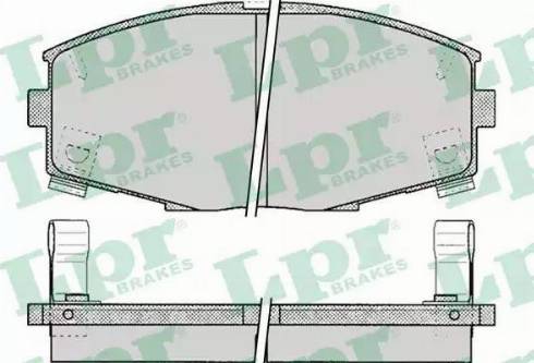 LPR 05P065 - Kit de plaquettes de frein, frein à disque cwaw.fr