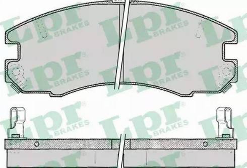 LPR 05P060 - Kit de plaquettes de frein, frein à disque cwaw.fr